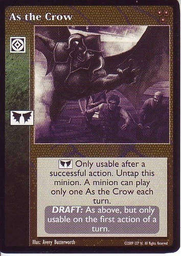 As the Crow x1 Heirs to the Blood V:TES VTES Vampire CCG