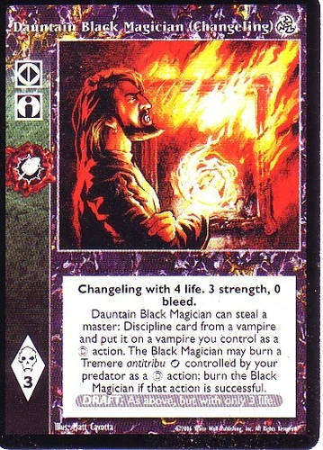 Dauntain Black Magician (Changeling) x1 3rd Ed Jyhad VTES