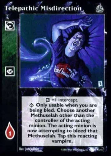 Telepathic Misdirection x1 5th Edition VTES Jyhad