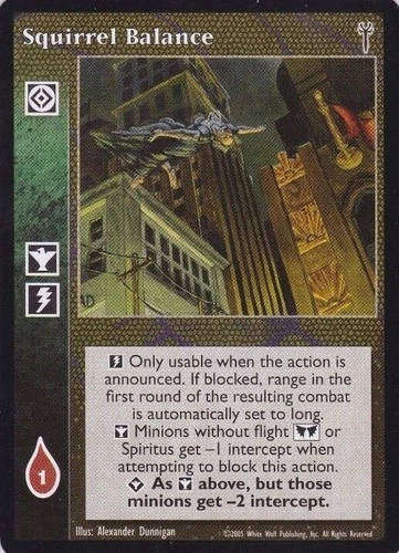 Squirrel Balance x1 VTES JYHAD LoB