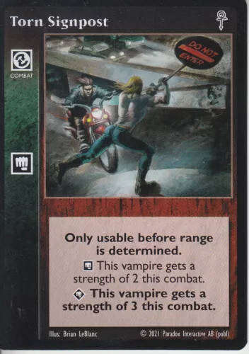 Torn Signpost x1 5th Edition VTES Jyhad