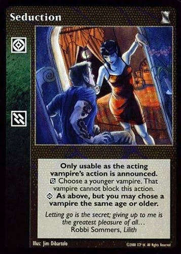 Seduction x1 Black Chantry Reprint VTES Jyhad