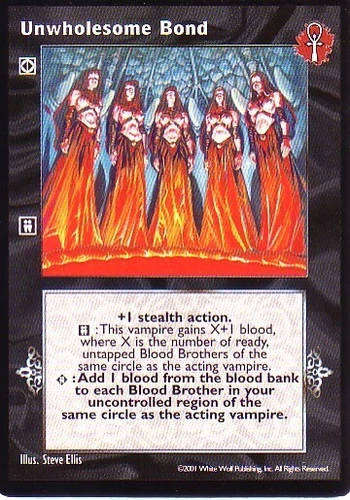 Unwholesome Bond x1 BL LoB VTES Jyhad