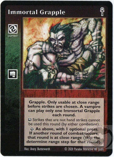 Immortal Grapple x1 5th Edition Jyhad VTES