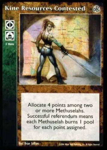 Kine Resources Contested x1 5th Edition VTES Jyhad