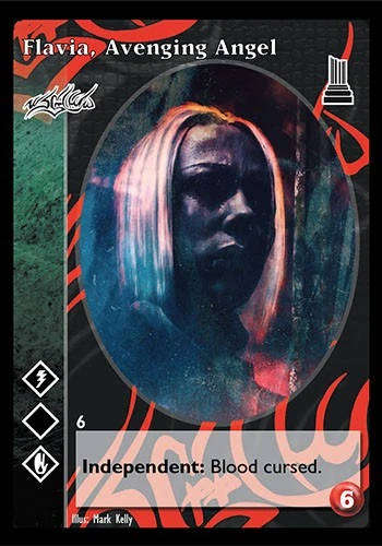Flavia, Avenging Angel Assamite x1 Black Chantry Kickstarter VTES Jyhad