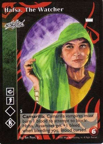 Hafsa, the Watcher x1 Assamite LotN Jyhad VTES