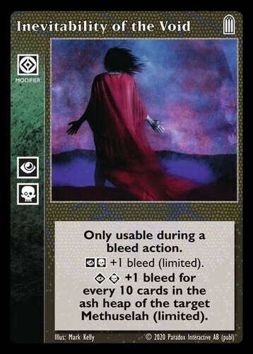 Inevitability of the Void x1 Lost Kindred LK VTES Jyhad