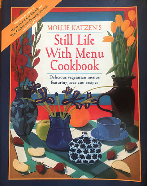 still life with menu cookbook