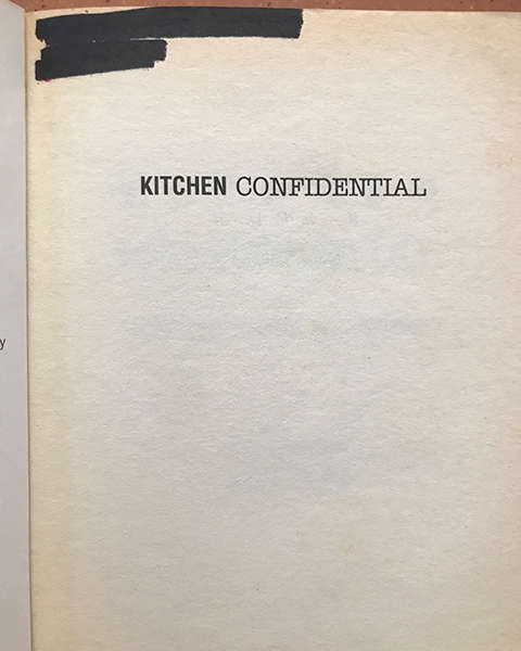 Kitchen Confidential