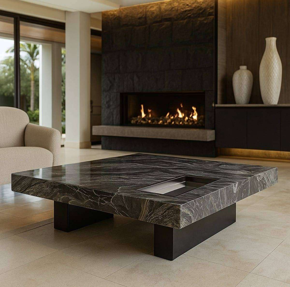 Vega Marble Top Coffee Table