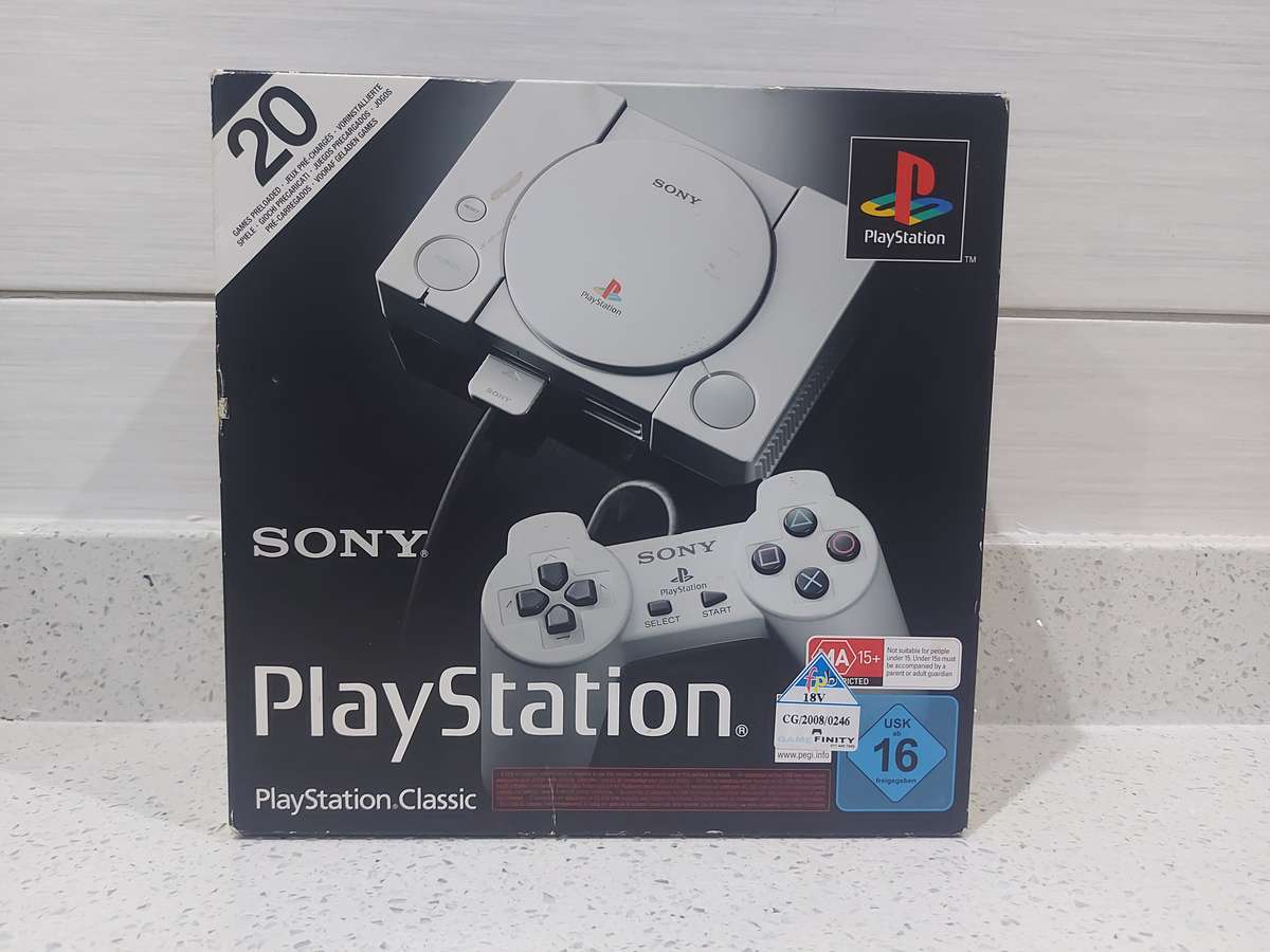 SONY PLAYSTATION CLASSIC BOXED IN ORIGINAL CONDITION collectors item