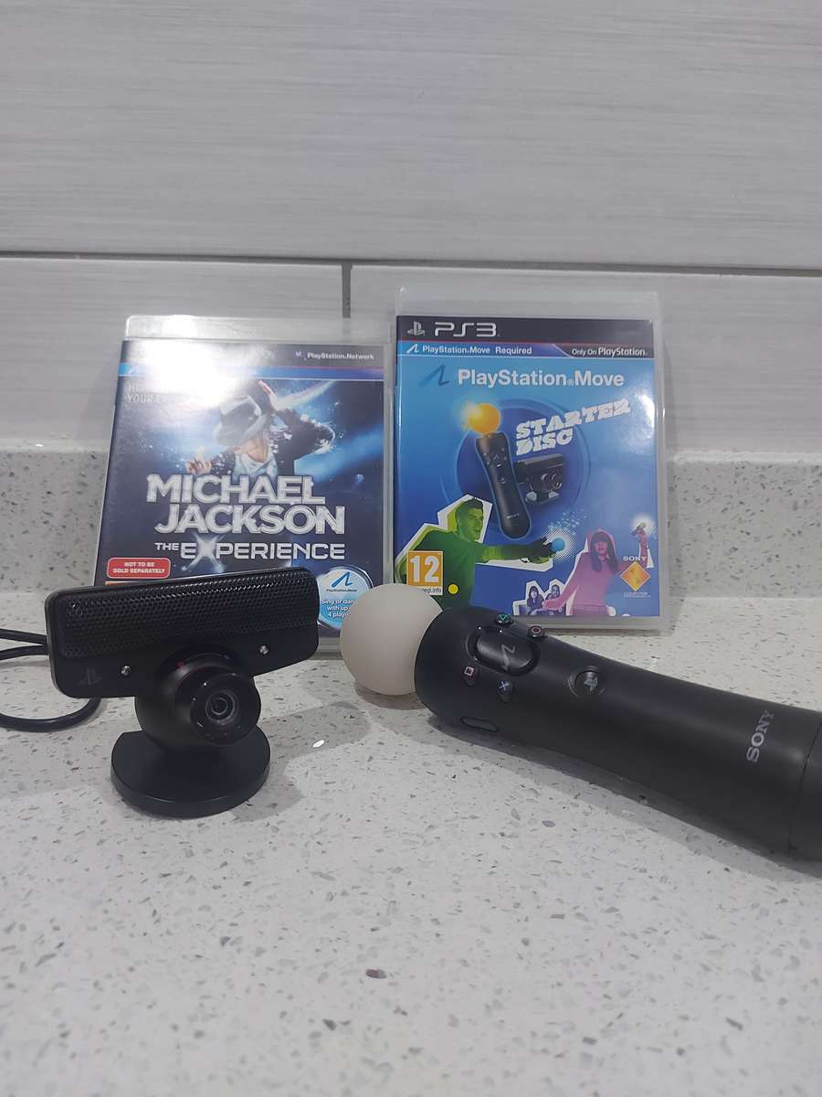 PS3 EYE TOY CONTROLLER AND TWO GAME BUNDLE