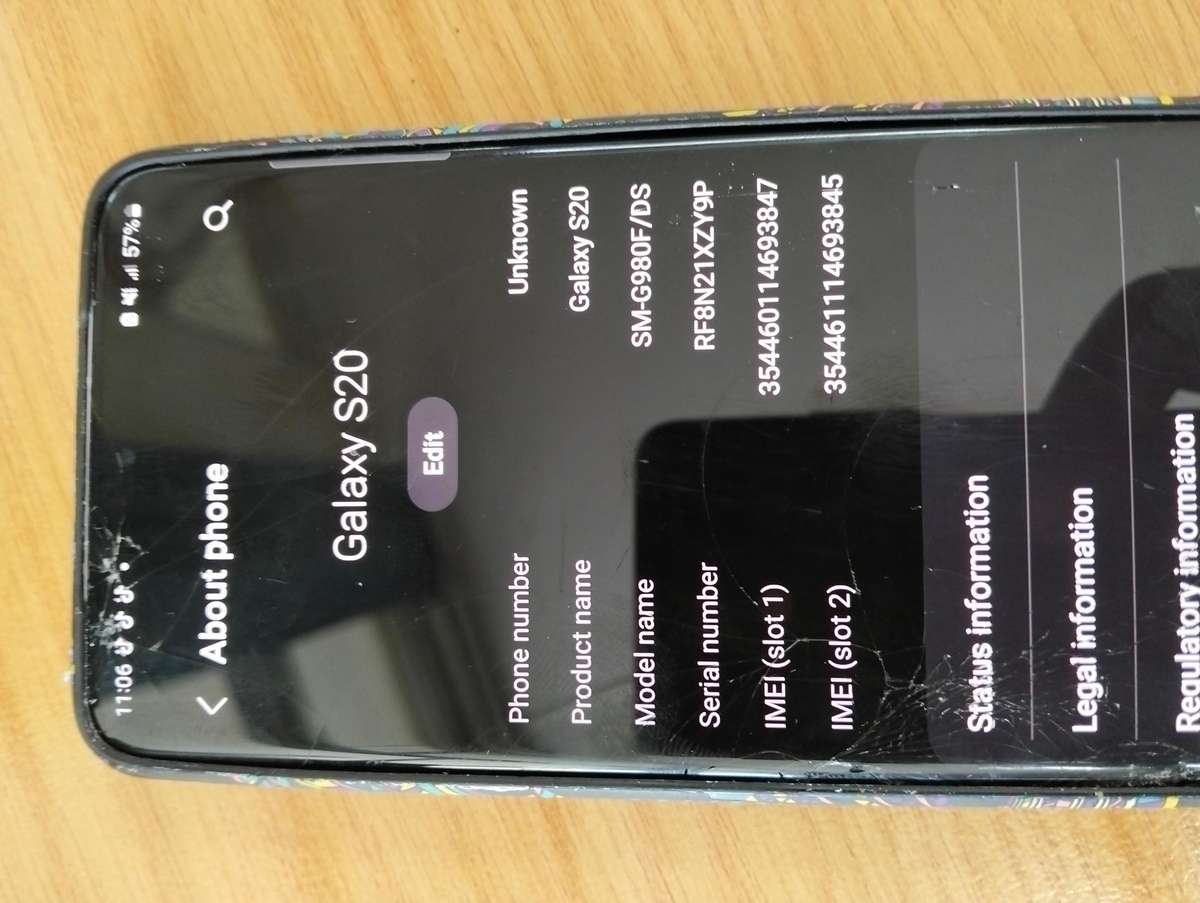 SAMSUNG S20 8 GIG RAM /128 GB ,READ ADD CAREFULLY