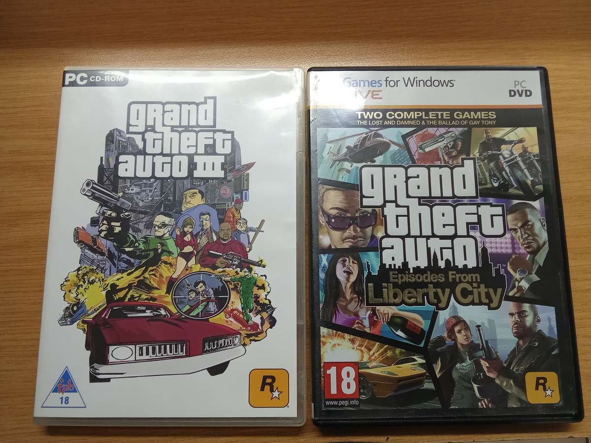 TWO PC GAMES FOR ONE BID  GTA3 AND GTA LIBERTY CITY STORIES(2PARTS)