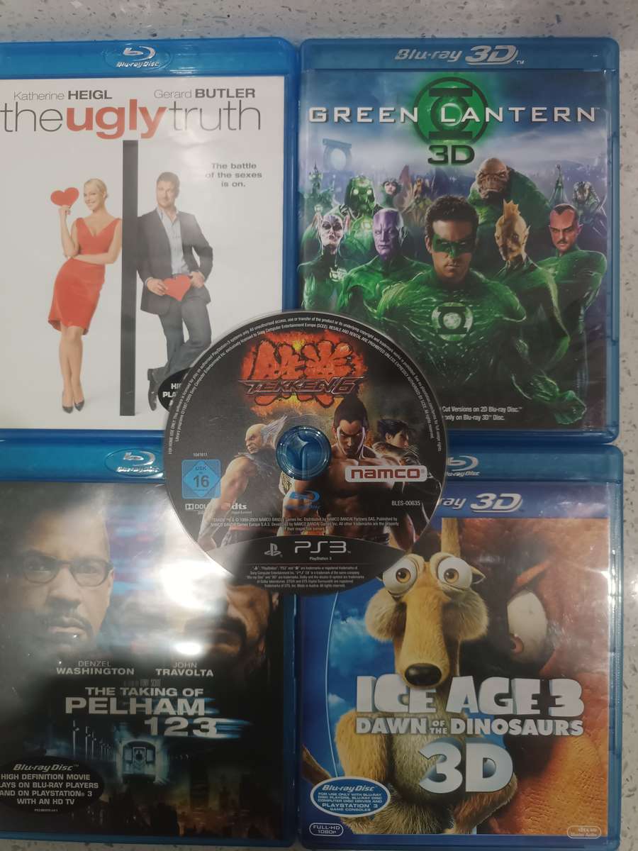 PS3 TEKKEN 6 WITH 4 BLUE RAY MOVIES