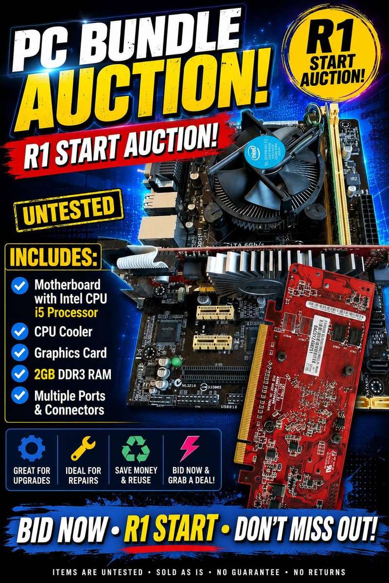 mother board ,i5 4th gen ,2 gig ddr3 ram  and graphics card