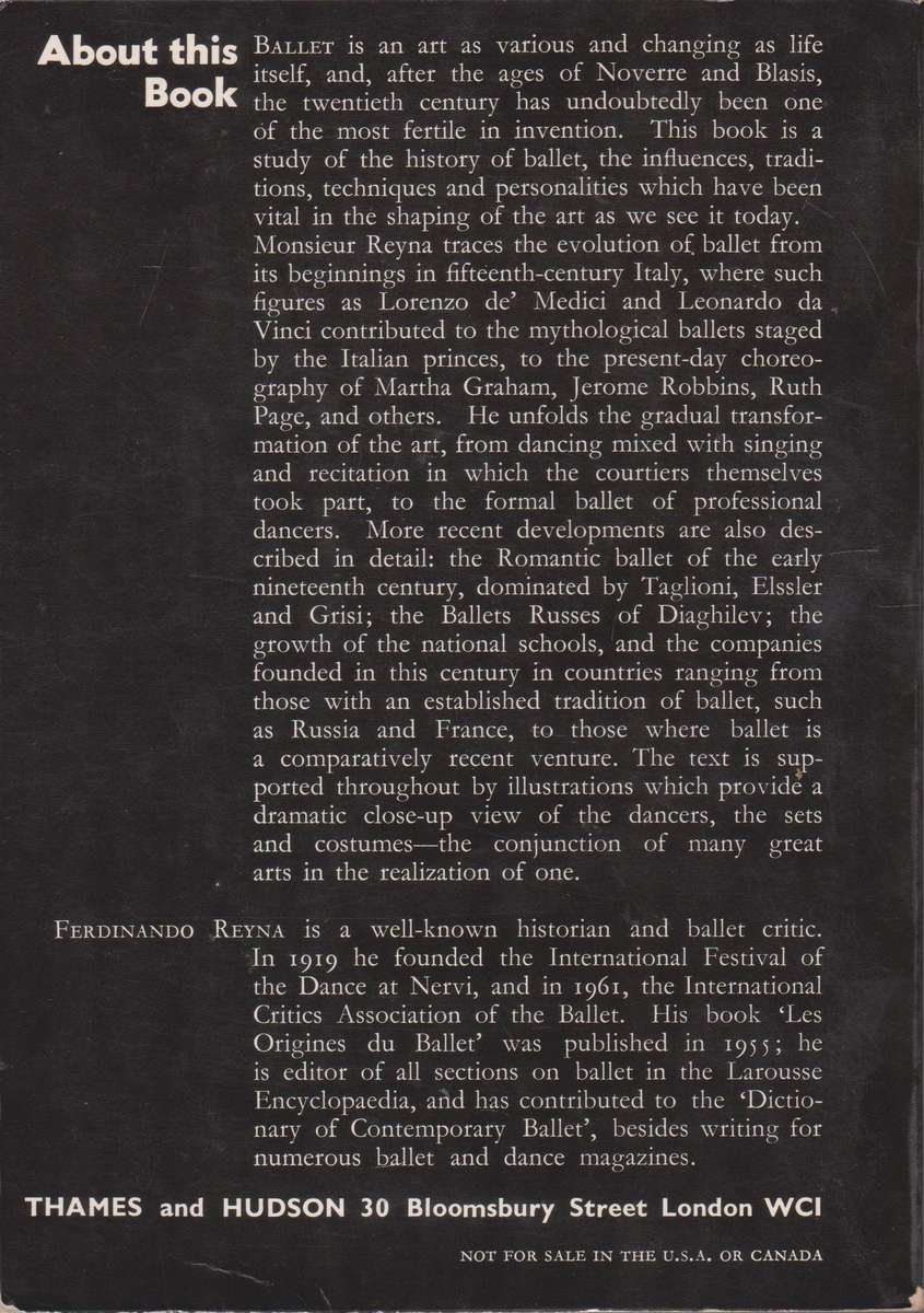 A concise history of ballet - F. Reyna
