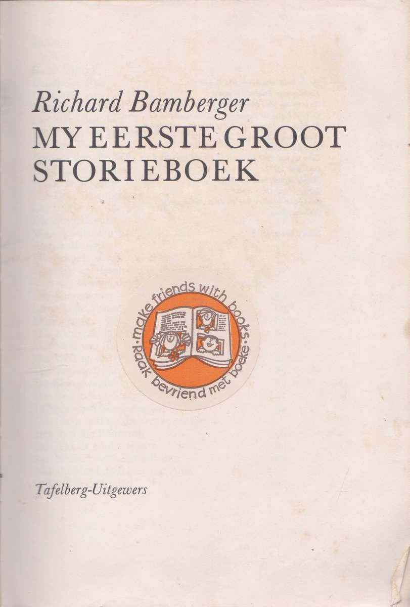 My Eerste Groot Storieboek - Richard Bamberger