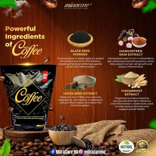 Miira-Coffee for immune system, lung health, libido and blood sugar regulator