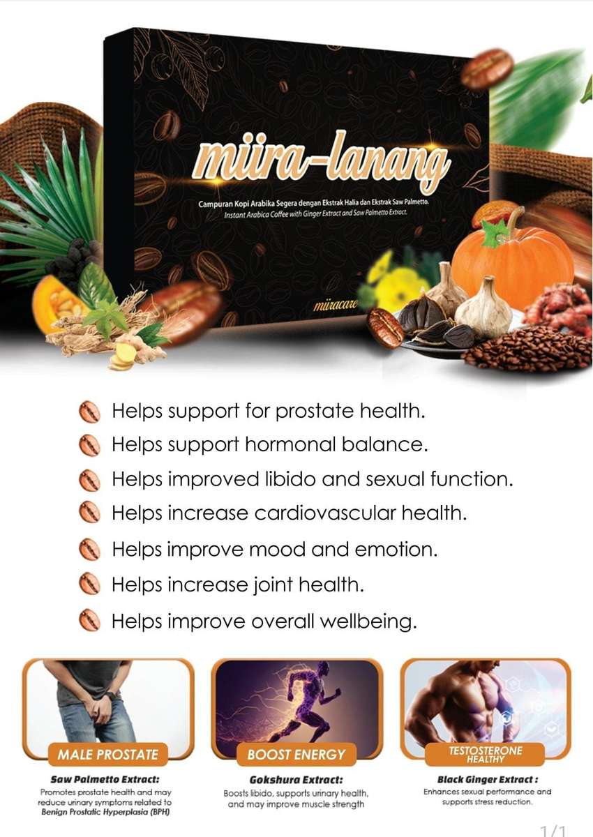 Miira Lanang For Prostate Health, Sexual function, Joint health (Men Only)
