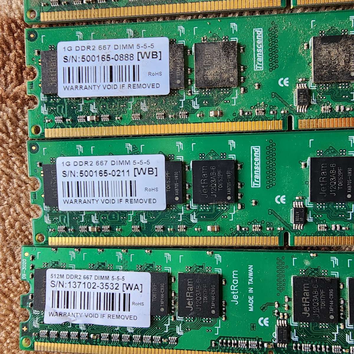 Bulk Lot: DDR2 667MHz RAM  For Sale