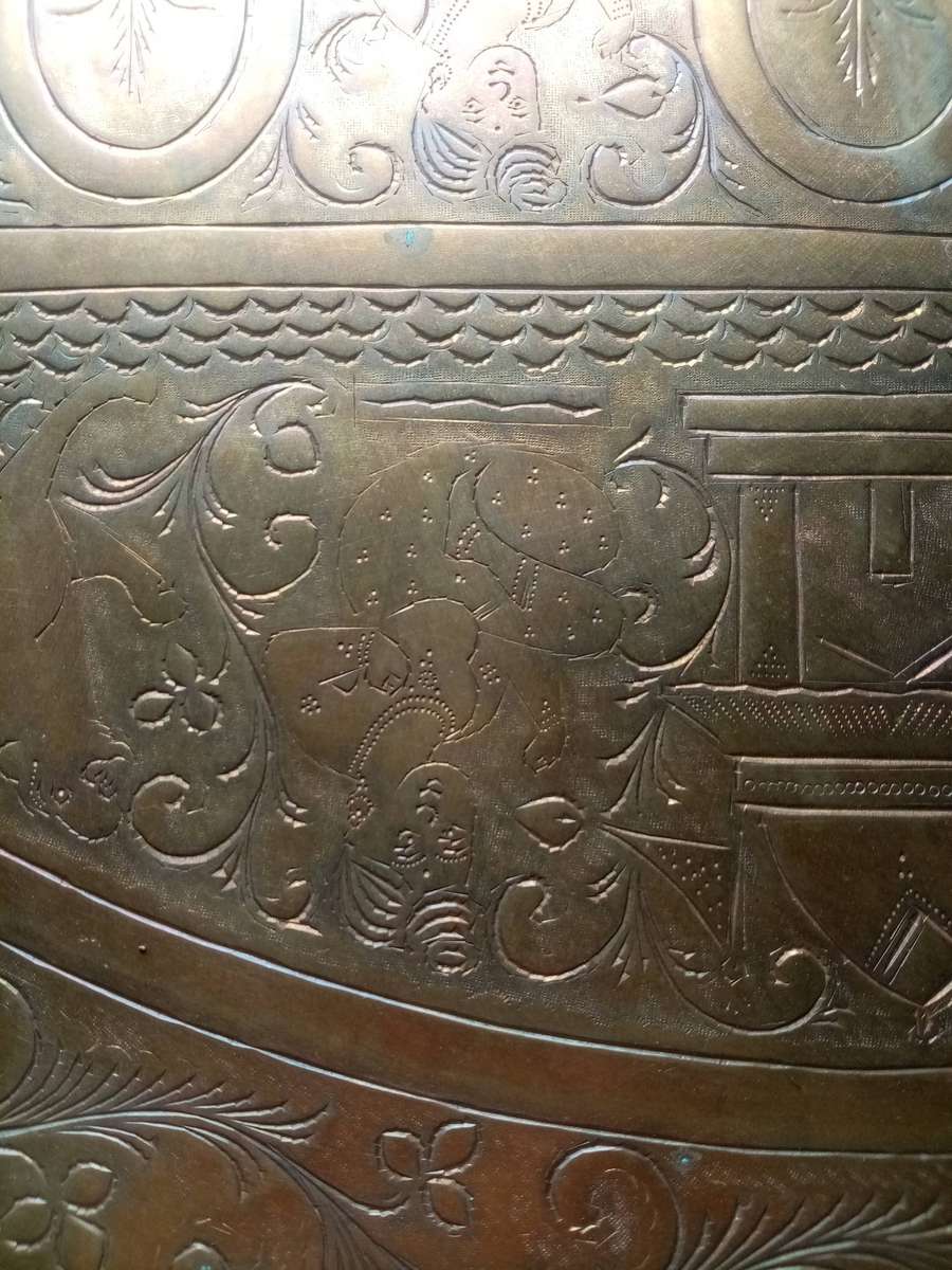 Large solid brass Gallery/Charger Tray