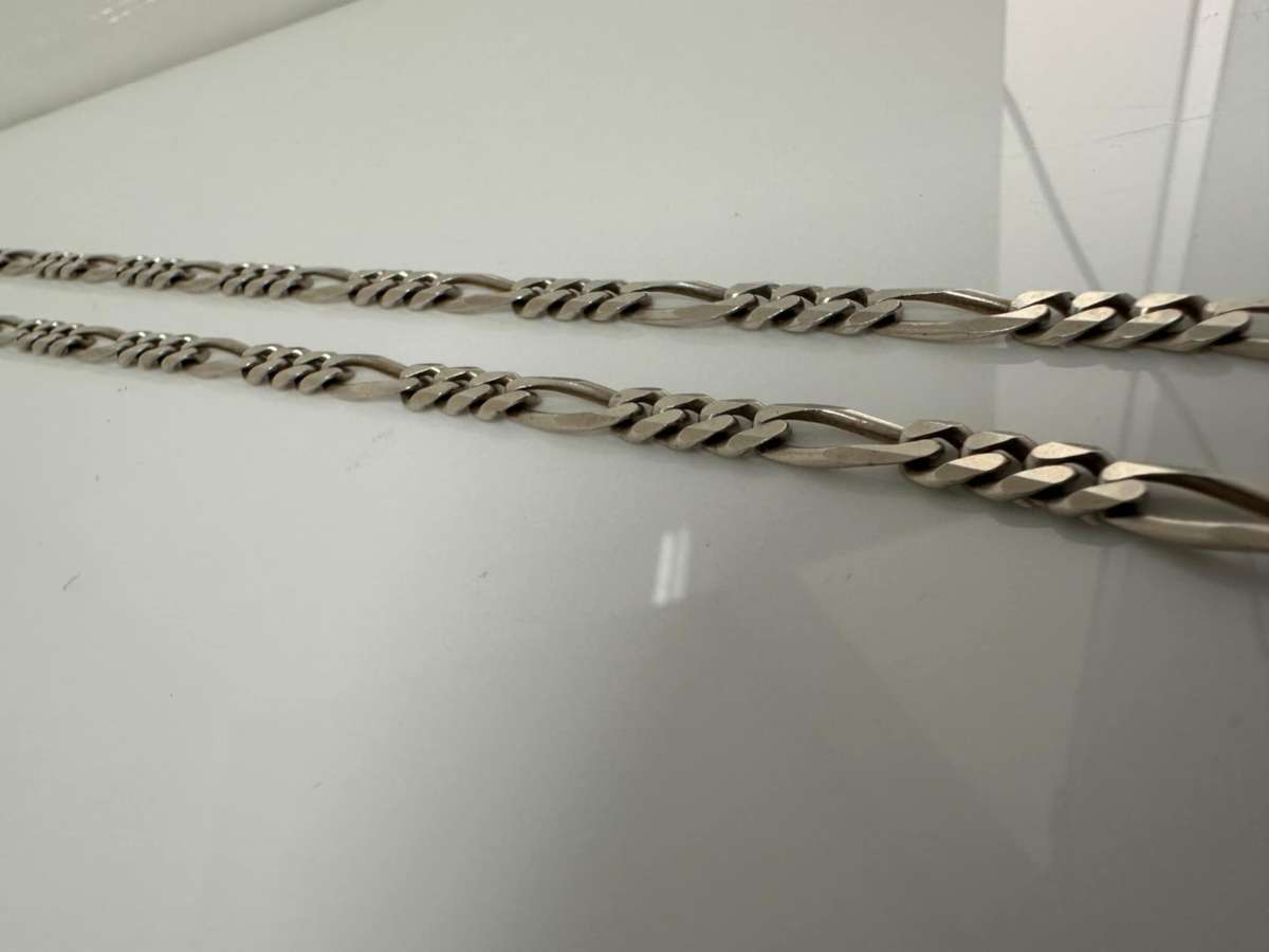 Silver men's necklace