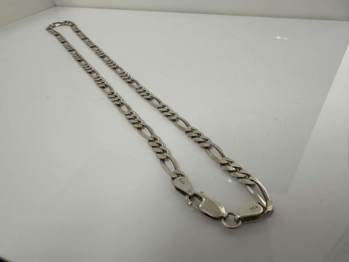 Silver men's necklace