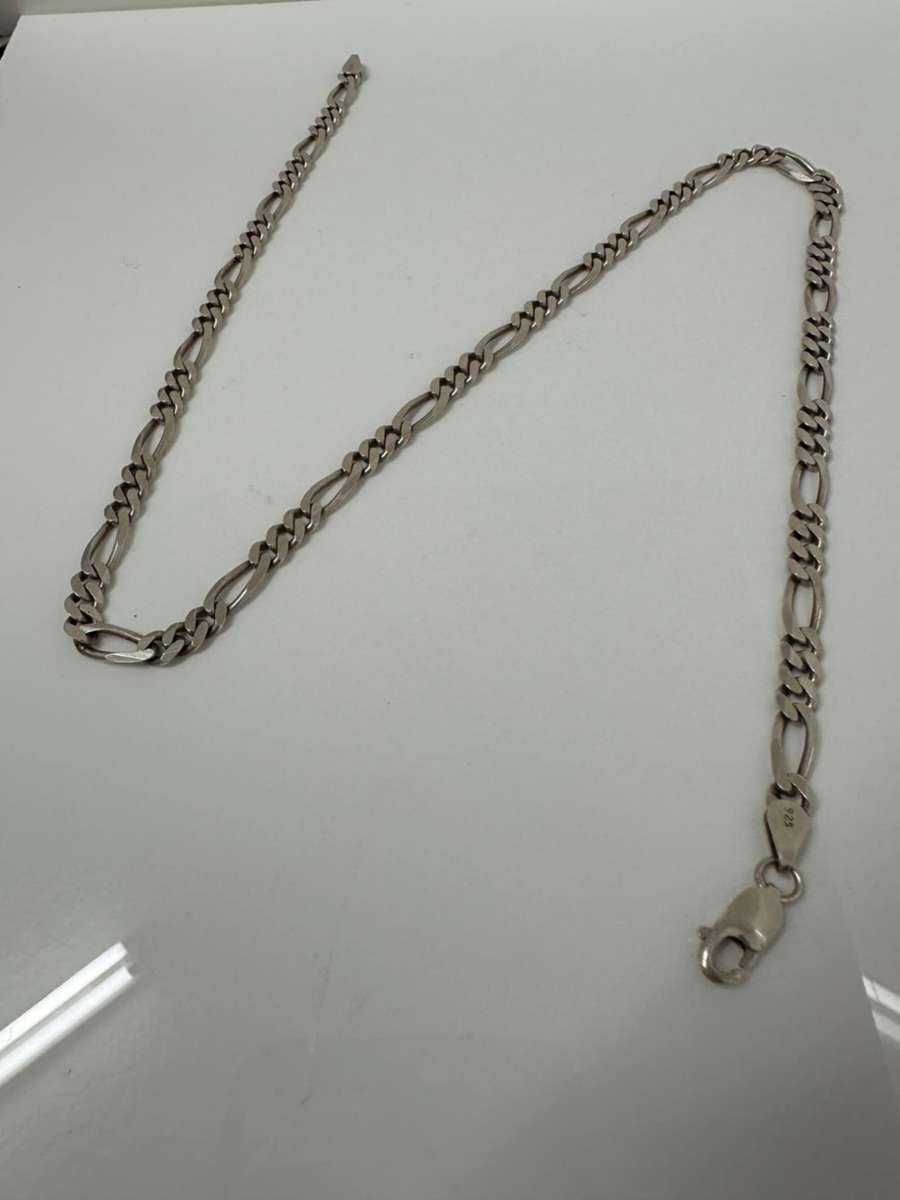 Silver men's necklace