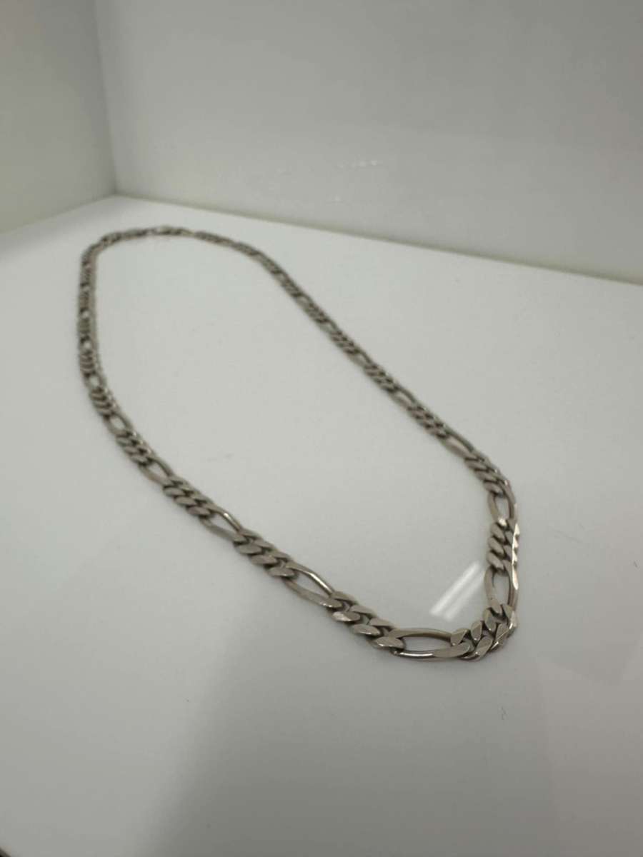 Silver men's necklace