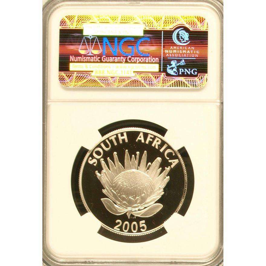 2005 R1 Silver Albert Luthuli PF 69 NGC