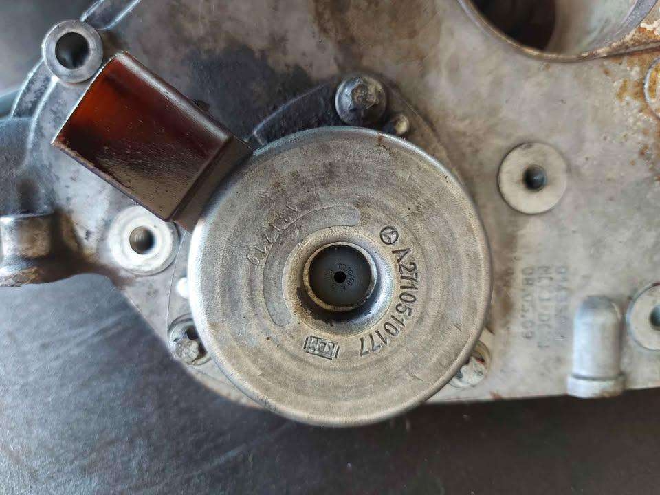 Used Mercedes M271 Top Timing cover + Cam Magnets P/N A2710160806 & A2710510177