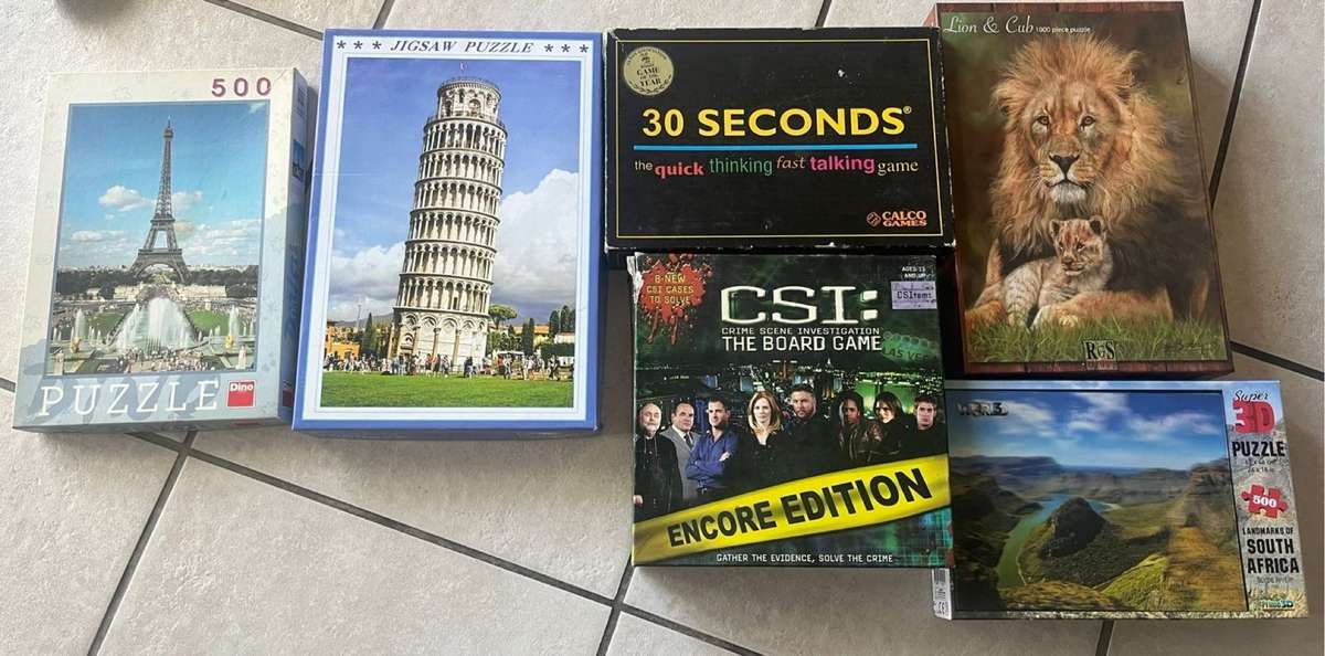 Game & puzzle auction bundle