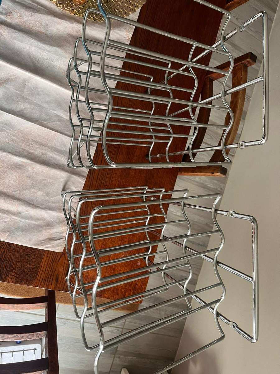 Heavy & Solid Metal Wine Holder  Holds 12 Bottles  Wall Mount or Freestanding