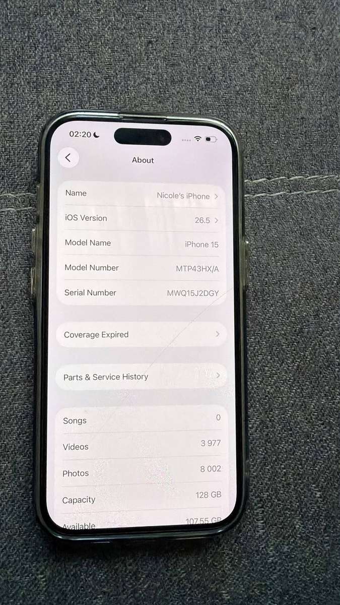Apple iPhone 15 Secondhand Smartphone with 128GB Storage
