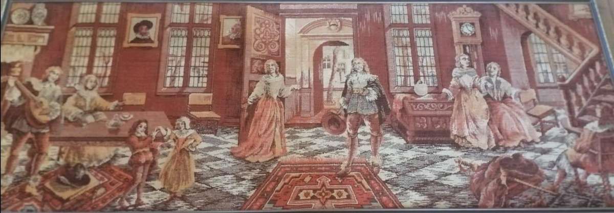 Old vintage victorian style wall tapestry