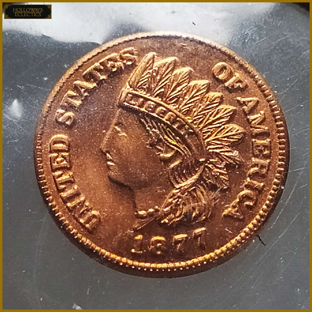 1877 Miniature Indian Head One Cent Coin