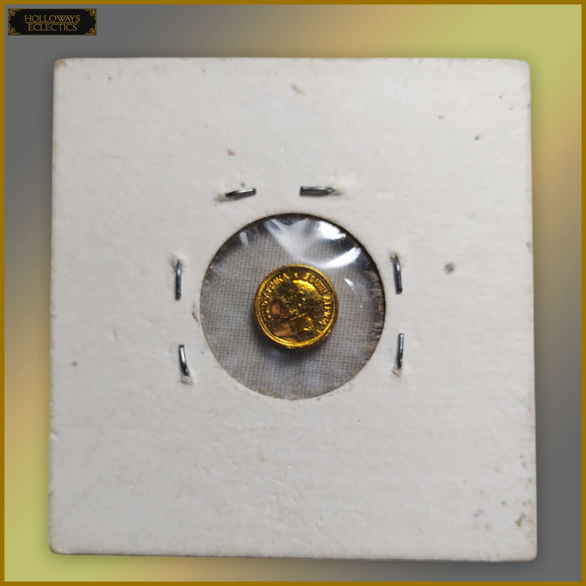 1980 Miniature 14k Gold Kruger Rand Coin