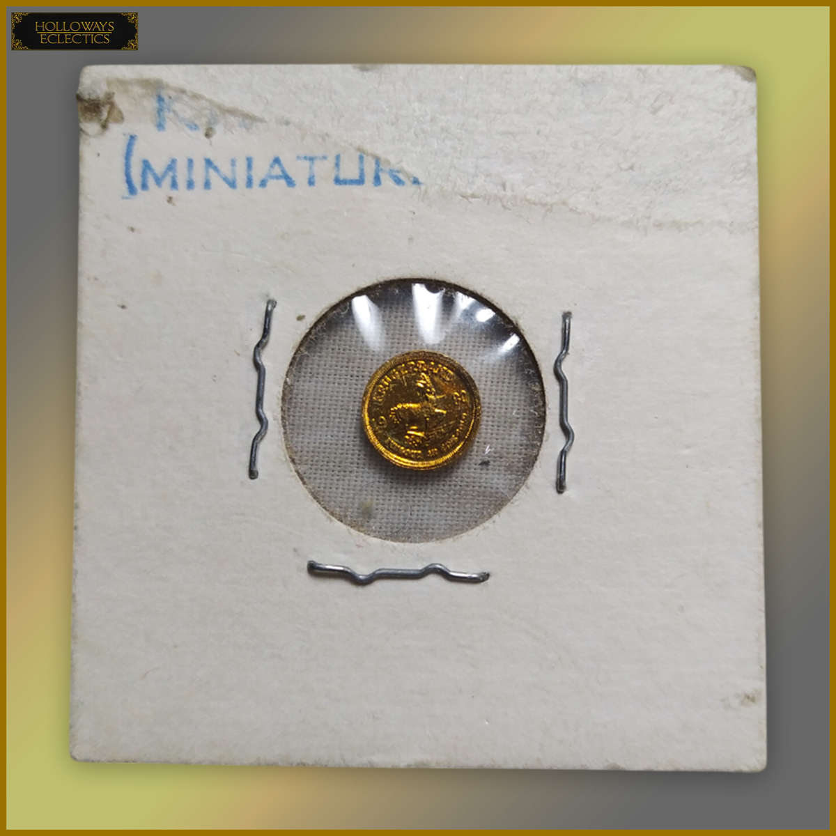 1980 Miniature 14k Gold Kruger Rand Coin