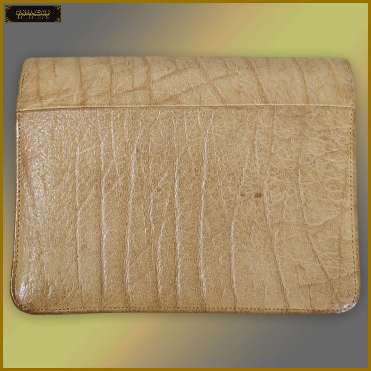 Vintage Genuine Topaz Elephant Hide Purse