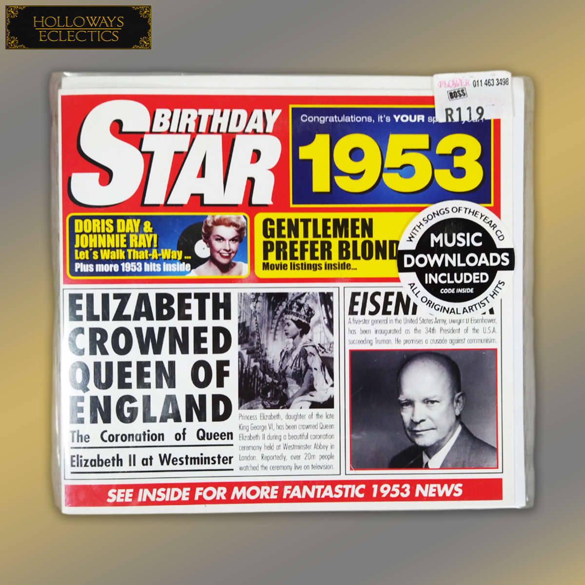 Collectable Birthday Star CD Cards 50s