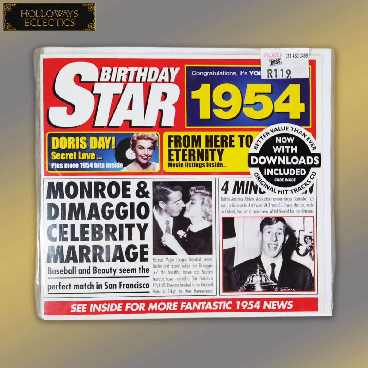 Collectable Birthday Star CD Cards 50s