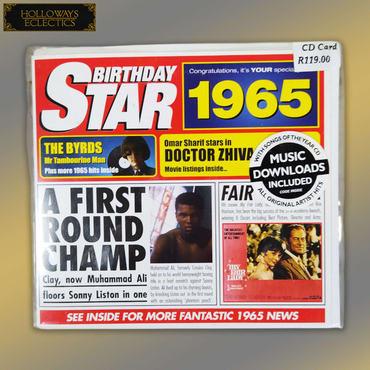 Collectable Birthday Star CD Cards 60s