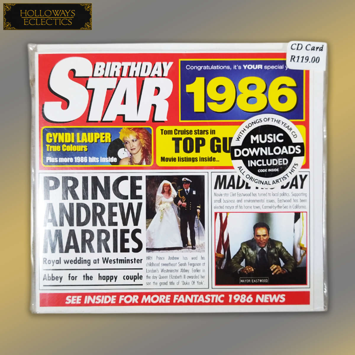 Collectable Birthday Star CD Cards 80s