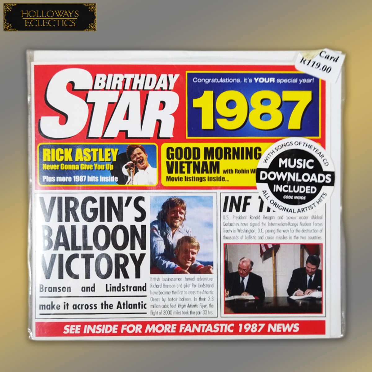 Collectable Birthday Star CD Cards 80s