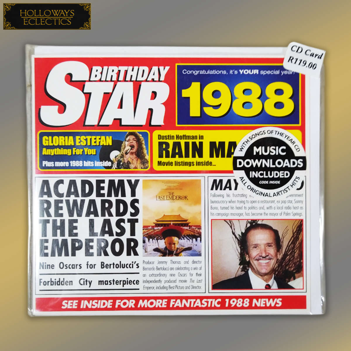 Collectable Birthday Star CD Cards 80s