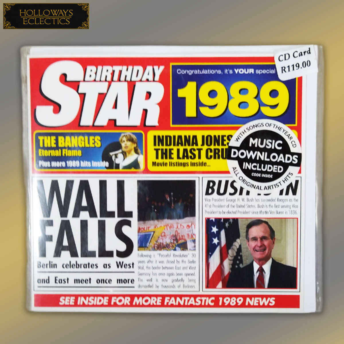 Collectable Birthday Star CD Cards 80s