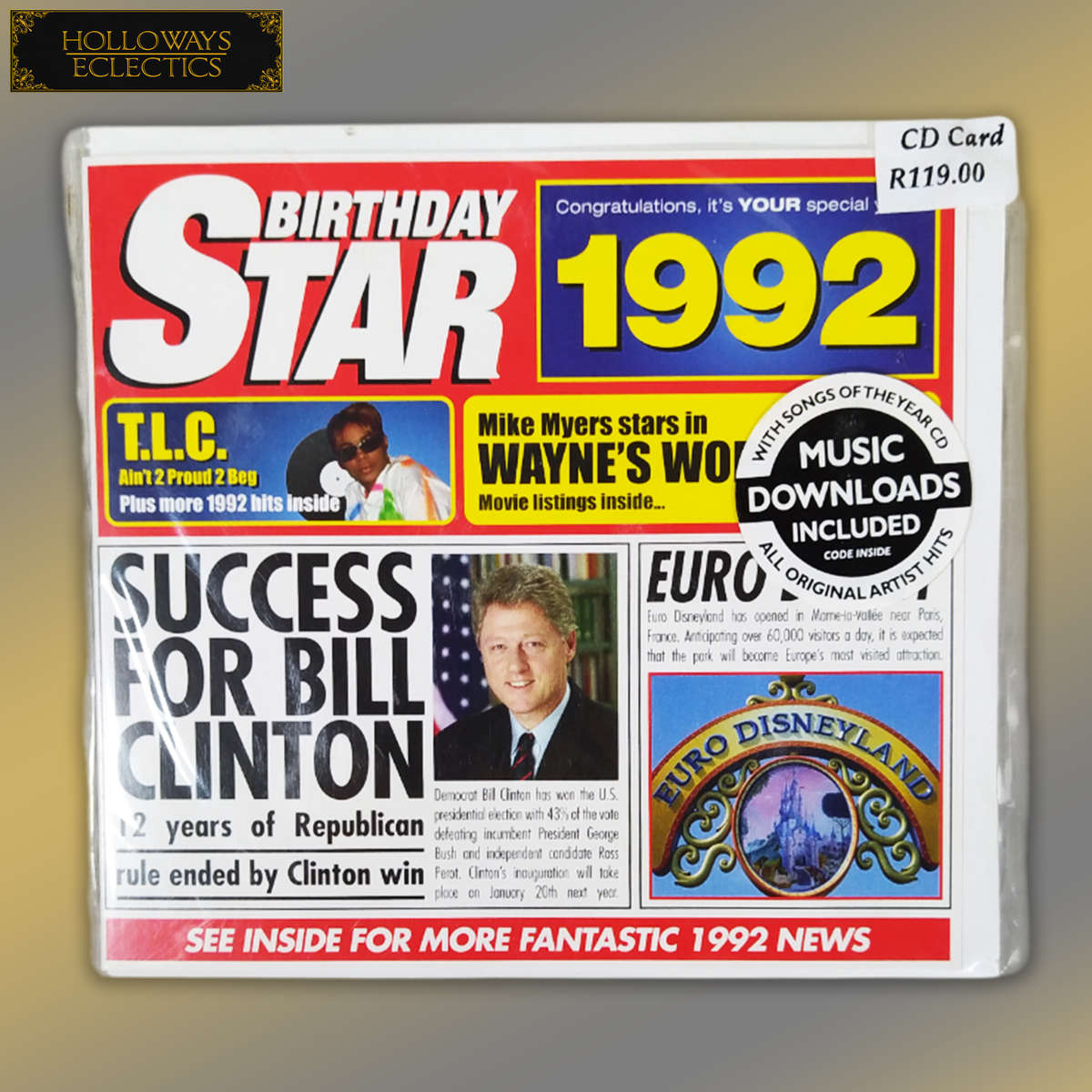 Collectable Birthday Star CD Cards 90s