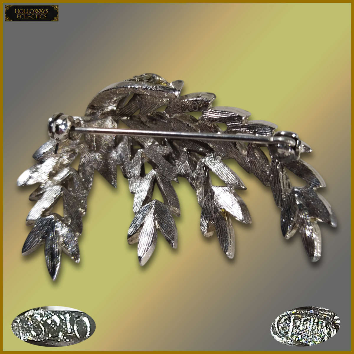 Vintage Sphinx Brooch With Marcasites